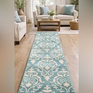Mainstays Polyester Damask Tufted Runner 21” x 60”